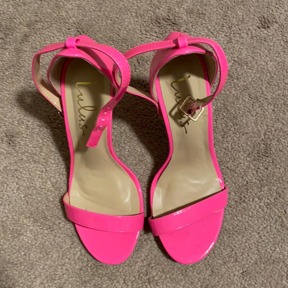 Hot pink lulu stiletto heel